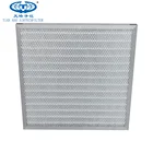 Cardboard/ Aluminum/ Galvanized Frame Pre Polyester Pleated Panel Air Filter With Wire Mesh