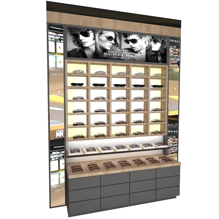 Simple Optical Store Design Display Showcase Eyeglasses Cabinet For Shop Decoration