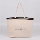 women walker cotton tote bag canvas with zipper