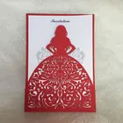 Simple Cheap Elegant Bride English Wedding Invitation Card