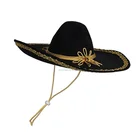 China factory Wholesale Sombrero Straw Hat Panama Beggar Hat Mexico hat