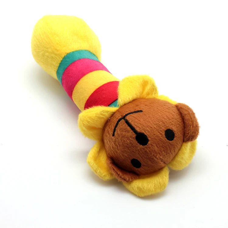 Wholesale prices crazy dog chew toys , good quality plush squeaky colorful dog toy