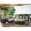 tropical island design wicker 3 seat sofa and storage ottoman sofa set rattan outdoor patio furniture