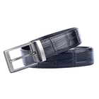 Wholesale Printing Alloy Pin Buckle Belts Men Genuine Leather In Stock
