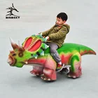 DSDR0003 Funny kids ride on cars coin operated dinosaur animal Triceratops