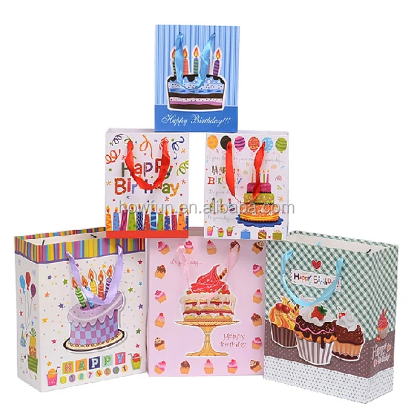 fashion designed birthday gift paper gift bag