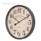 Metal Round Custom Promotion Decoration Wall Hanging Clock