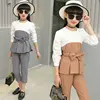 2017 New Design High Quality Fashion Girls Boutique Clothing 2 pcs 3 colors kids clothing wholesale / baby wear clothes