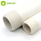 White Plastic 12 16 20 Inch Diameter PVC Plastic Pipe With Thread For Water Supply And Drainage