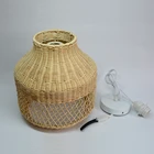 Logo Customization Modern Pendant Lamp Modern Art Pendant Lights Handmade Natural Rattan Pendant Lamp