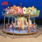 よりプロフェッショナル中国サプライヤーデラックスアミューズメントパーク6席カルーセルの乗り物