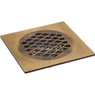 150X150mm Brass shower room drain easy clean installation