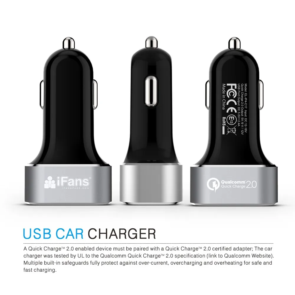 Aluminium Alloy serie 2 USB Car charger with controller IC and quick charge 2.0 for Apple and Sansumg Series.jpg