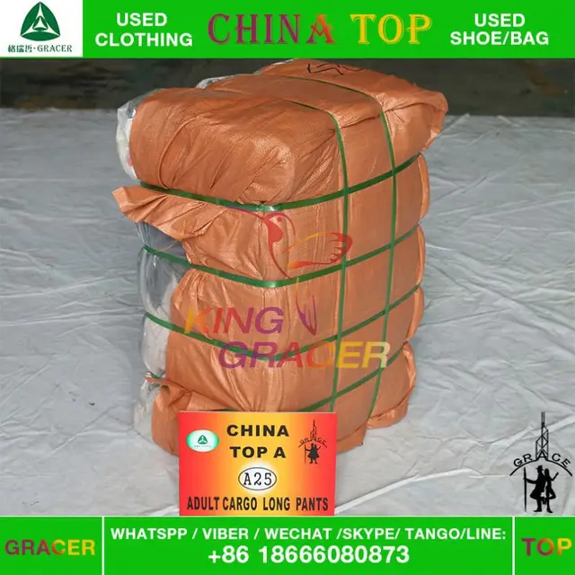 Stock Small Bales Bundle Mixed Long Pants used clothing hot sale in new jersey