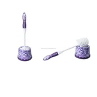 Cheap price plastic washing cleaning accessories toilet brush with bowl