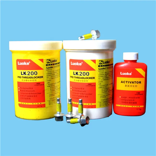 Driloc 200 Yellow Preapplied Threadlocker Sealant, View preapplied