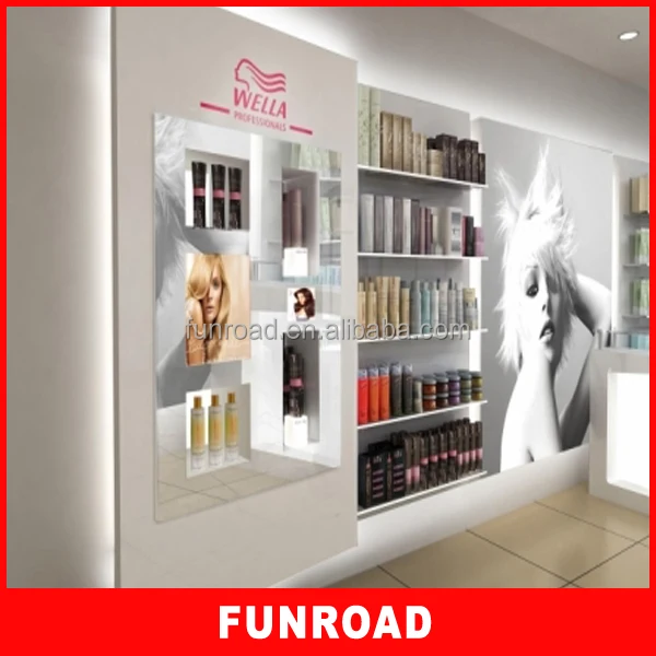 Antique Furniture Beauty Salon Display Design With Makeup Cabinet And Wooden Shelf Stand For Mall Kiosk Antique Furniture Beauty Salon Display Design With Makeup Cabinet And Wooden Shelf Stand For Mall Kiosk