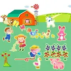 Personality customized fancy children reusable sticker toy book with different scenes baby early educational toy book