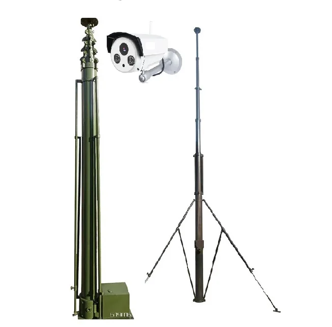 3m to 12m electric power extendable camera mast