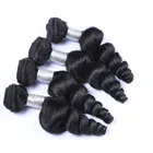 Wholesale factory price 7A 8A human hair extension loose wave 8 inch peruvian hair