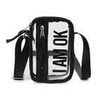 China hot PVC jelly transparent shoulder bag mini mobile phone bag shoulder strap adjustable