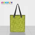New material promotional three-line colorful polyester tote shopping bag