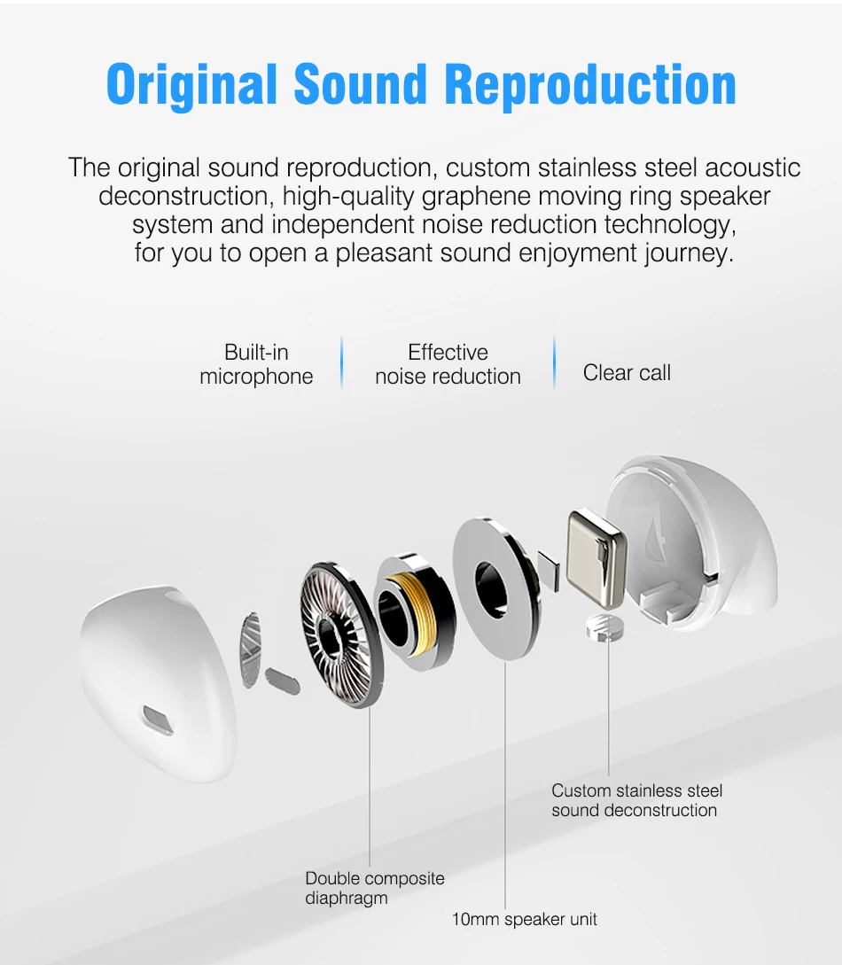 Best Sell In Europe USA 2019 Twin TWS Ear Phones Super Bass Bt V5.0 Headphone Wireless Earbuds TWS i30 Mini Bluetooth Earphones - ANKUX.COM
