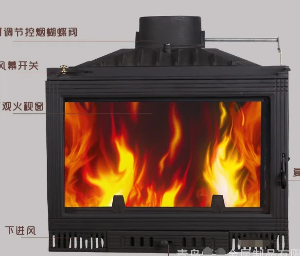 12 Kw Original Wood Burning Stove Inset Wood Fireplace Buy Wood