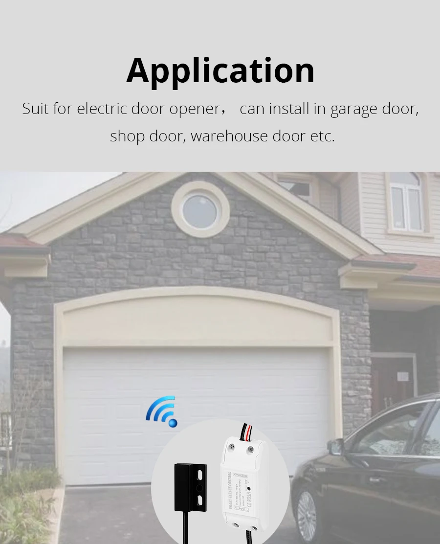 Tuya Wifi Switch Garage Door Controller For Car Garage Door Opener