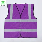 Workplac Security Purple High Visibility reflective safety vest