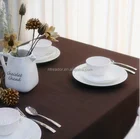 china hotel linen spun polyester table cloth/ restaurant table cloth for Wedding Decoration