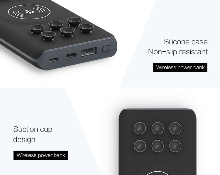 Innovative products 2019 suction cup wireless power bank portable charger - ANKUX.COM
