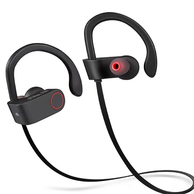 U8 Bluetooth 4.1 Sport Earphone Handfree Wireless Bluetooth Headset Earphones with Mic Sports Ear-hook Bluetooth Earphone - ANKUX.COM