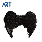 Party Costume Swan Angel Black Feather Wing Halloween Goth High Quality