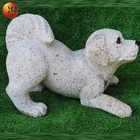 mini stone dog statue hand carved cute stone dog craft
