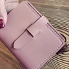 Top quality designer fashion short square women coin purses holders female leather money wallet