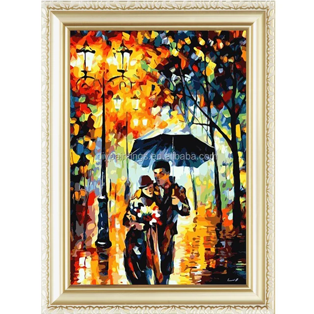 wall picture painting by numbers of lover wall art diy digital