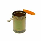 good seal large round indian spice tins with plastic lid