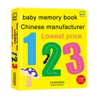 Chinese manufacturer children's early teaching english ABC numeral book baby memory book printing service