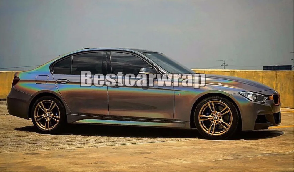 3M GREY PSYCHEDELIC GLOSS METALLIC FLIP CAR WRAPPING FILM WITH AIR FREE (7)