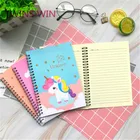 2019 New Design Creative School Cartoon Diary Unicorn Spiral Notebook 1661
