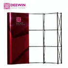Black aluminum magnetic pop up stand wall display tradeshow booth banner