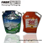 5L China packaging sullpier gravure printing plastic doypack pouch with spout packing coconut oil