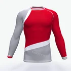 Wholesale Custom Printed Long Sleeve Compression Shirt Men Rash Guard