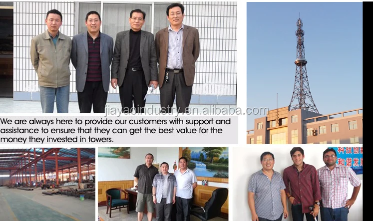 manufacture Low maintenance galvanized steel self supporting tower