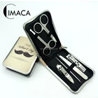 Father's day gift beard design stainless steel man grooming set for nail care