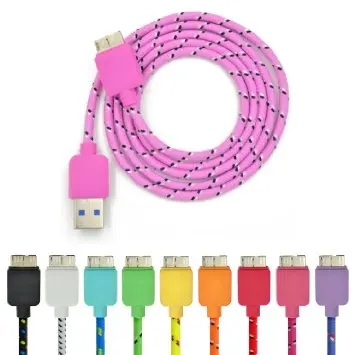 Nylon braid style 3ft 20awg-28awg micro usb cable 3.0 USB cable to Micro USB A Male to Micro B from Yiwanda - ANKUX.COM