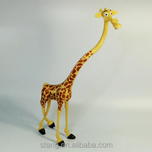 Madagascar Anime Dreamworks Giraffe Figure.Plastic Flexional Neck