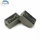 Alloy Beads Metal New Design European Embossed Alloy Custom Metal Logo Beads Charms For Bracelet