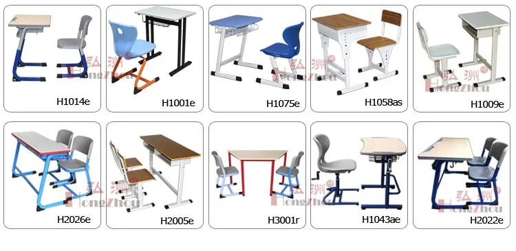 International School Adjustable Plastic Student Desk Chair View